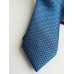 Комплект за сватба и бал тънка вратовръзка и кърпичка в синьо с кутия