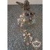 Булчинки обици от кристали Сваровски цвят праскова Garden Blush