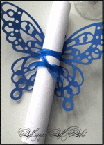 Покана за рожден ден и юбилей тип Папирус Пеперуда модел Air