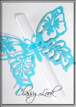 Покана за сватба тип Папирус Пеперуда модел Hawaii- тюркоаз