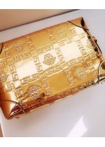 Стилна дамска чанта в златно модел Gorgon Gold
