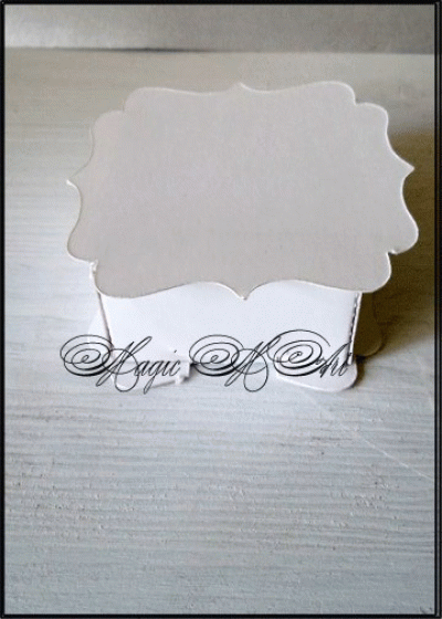 Кутийка за сватбено подаръче модел West бяло