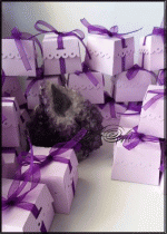 Кутийка за сватбено подаръче модел Arch светло лилаво