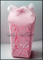 Кутийка за сватбено подаръче модел Best Lux розово